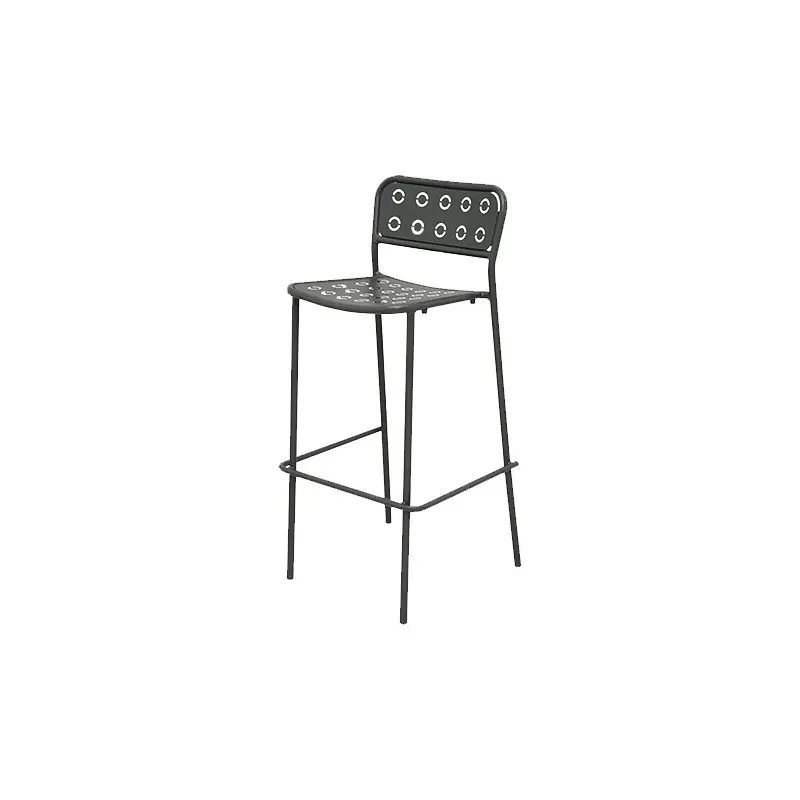 RD Italia Sgabello impilabile POP 75 con struttura e seduta in acciaio Nuova Collezione