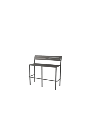 Compra Online RD Italia Panca alta impilabile DORIO con struttura e seduta in acciaio da 113x45 cm - Con schienale