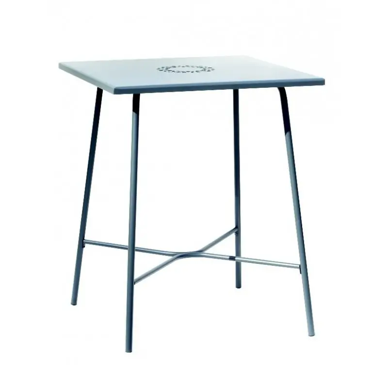 Di Tendenza RD Italia Tavolo fisso smontabile LA ROTONDA con struttura e piano in acciaio da 80x80 cm e h.105 cm