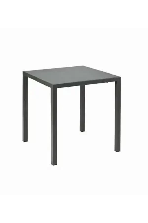 RD Italia Tavolo fisso impilabile DORIO EASY con struttura e piano in acciaio da 70x70 cm Soddisfatti O Rimborsati