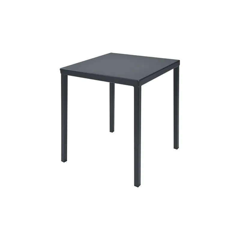 Nuova Collezione RD Italia Tavolo fisso impilabile DORIO con struttura e piano in acciaio da 70x70 cm