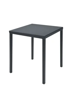 Subito Disponibile RD Italia Tavolo fisso impilabile DORIO con struttura e piano in acciaio da 138x138 cm