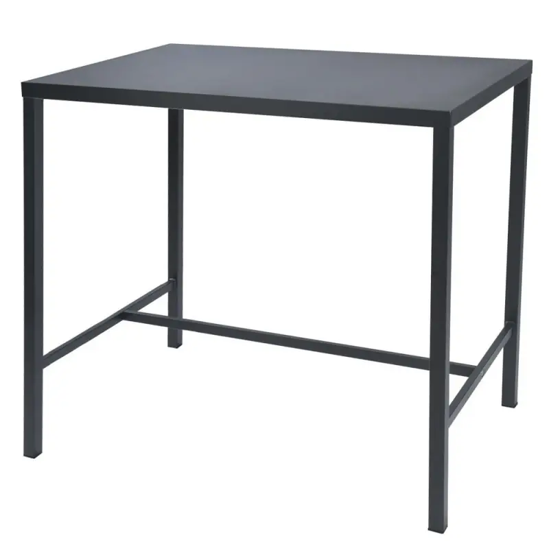 RD Italia Tavolo fisso alto DORIO con struttura e piano in acciaio da 160x80 cm Affare
