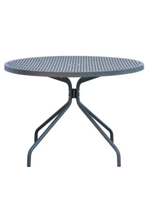 Compra Online RD Italia Tavolo rotondo fisso ESTATE con struttura e piano in acciaio da Ø110 cm
