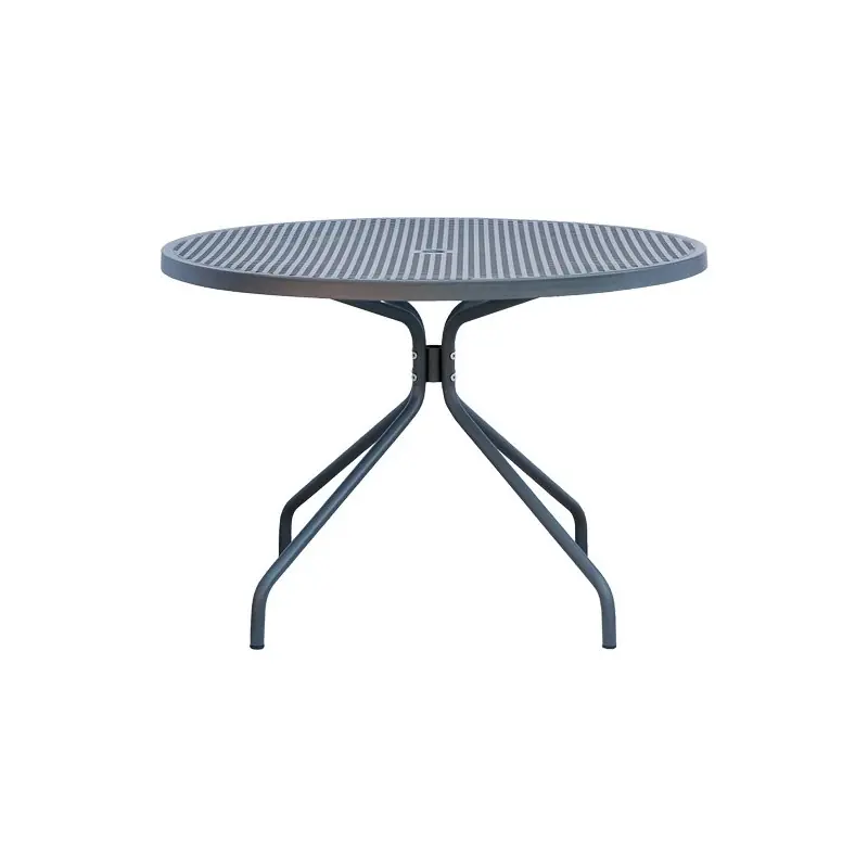 Compra Online RD Italia Tavolo rotondo fisso ESTATE con struttura e piano in acciaio da Ø110 cm