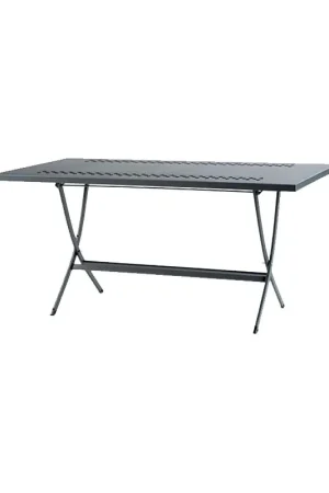 Consegna Rapida RD Italia Tavolo fisso pieghevole HERMES con struttura e piano in acciaio da 120x80 cm
