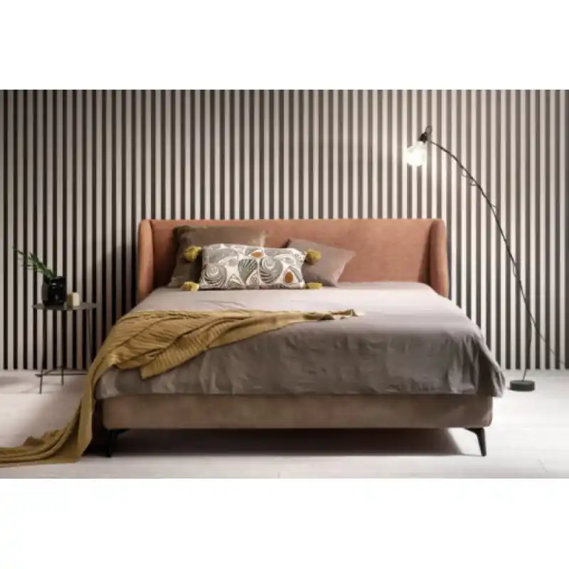 Samoa Letto matrimoniale HUG imbottito con o senza contenitore da 183x212/222 cm Quantità Limitata