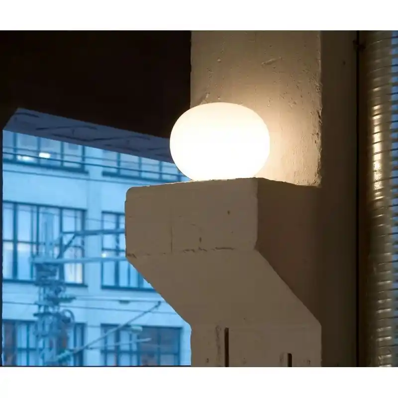 Ultime Pezzi Flos Lampada da tavolo a luce diffusa Glo-Ball Basic 1 finitura bianco