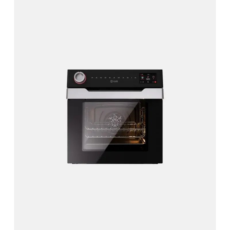 Vendita Finale Ilve Forno elettrico da incasso Panoramagic OV60PMT3-MK finitura nero da 60 cm