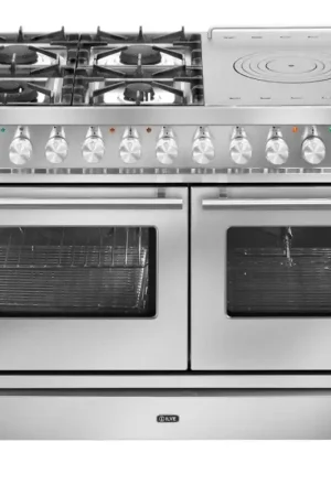 Vendita Finale Ilve Cucina PD10W Professional Plus PD10SDWE3 doppio forno e piano cottura 4 fuochi con coupe de feu e dual da 100 cm