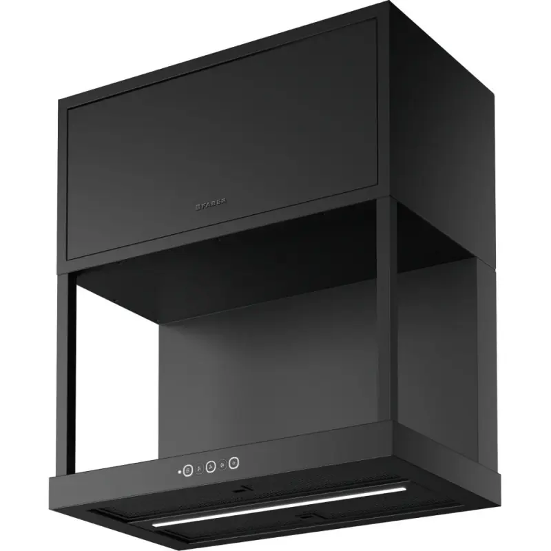 Vendita Finale PRONTA CONSEGNA - Faber Cappa a parete MODULAR F60 BK MATT 335.0706.645 finitura nero opaco da 60 cm