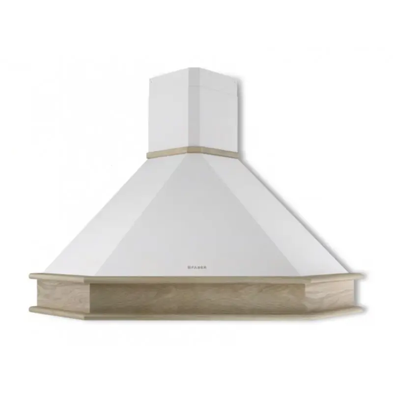 Sconto Faber Cappa a parete RANCH ANGOLO 90 NF 321.0693.746 finitura bianco da 90 cm - Cornice non inclusa