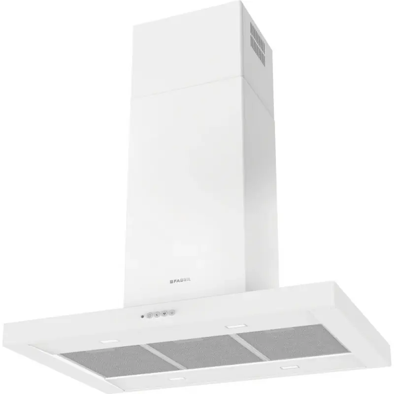 Nuova Collezione Faber Cappa a isola STILO COMFORT ISOLA WH MATT A90 325.0618.793 finitura bianco opaco da 90 cm