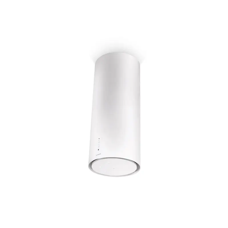 PRONTA CONSEGNA - Faber Cappa a isola CYLINDRA ISOLA GLOSS PLUS EV8+ WH A37 335.0492.563 finitura bianco gloss da Ø37 cm Prezzo Scontato