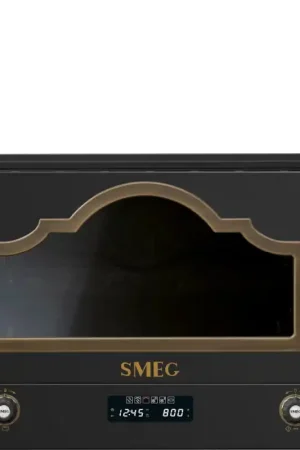 Vendita Finale Smeg Forno microonde con grill da incasso MP722AO finitura antracite e ottone da 60 cm