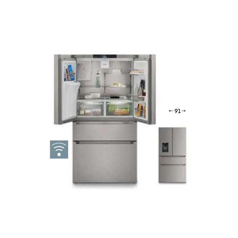 Liebherr Frigorifero side by side FrenchDoor a libera installazione MBsddi 9528 finitura inox/argento da 91 cm Solo Oggi