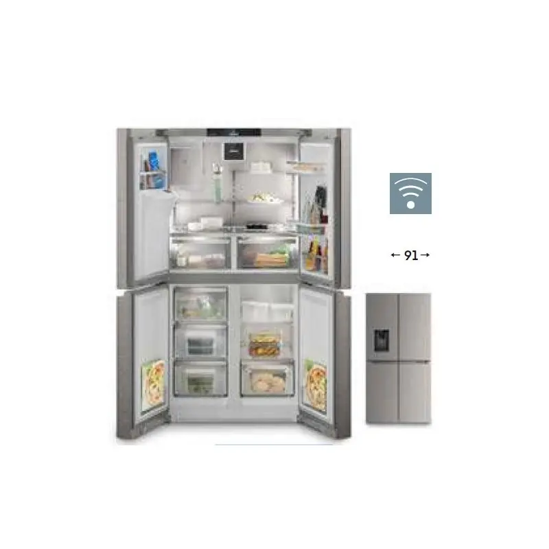 Acquista Ora Liebherr Frigorifero side by side FrenchDoor a libera installazione MBsddi 9058 finitura inox/argento da 91 cm