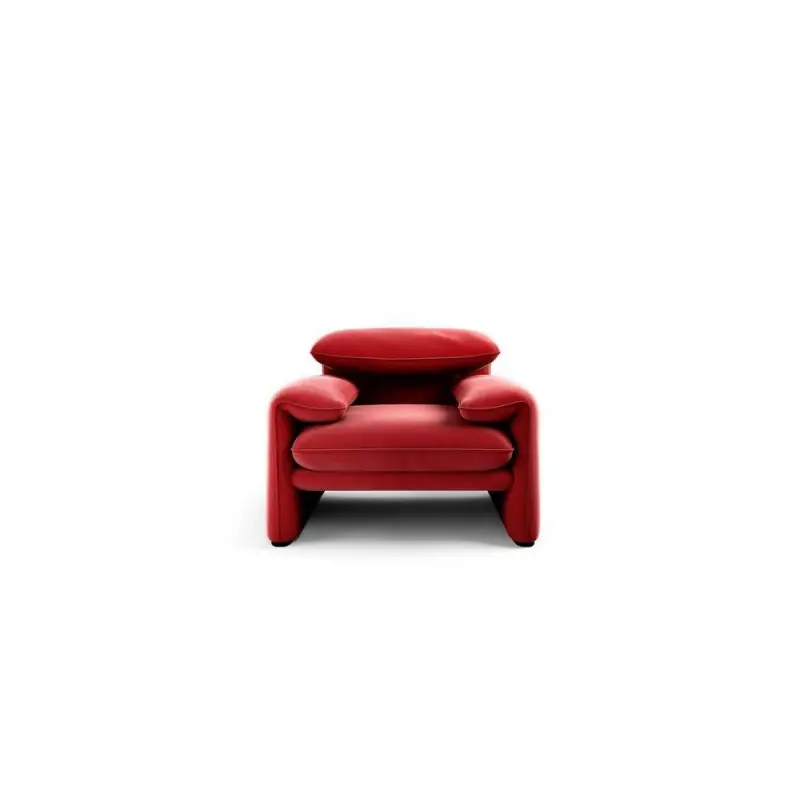 Cassina Poltrona Maralunga 50 con rivestimento in pelle Nabuk - Edizione Limitata Soddisfatti O Rimborsati
