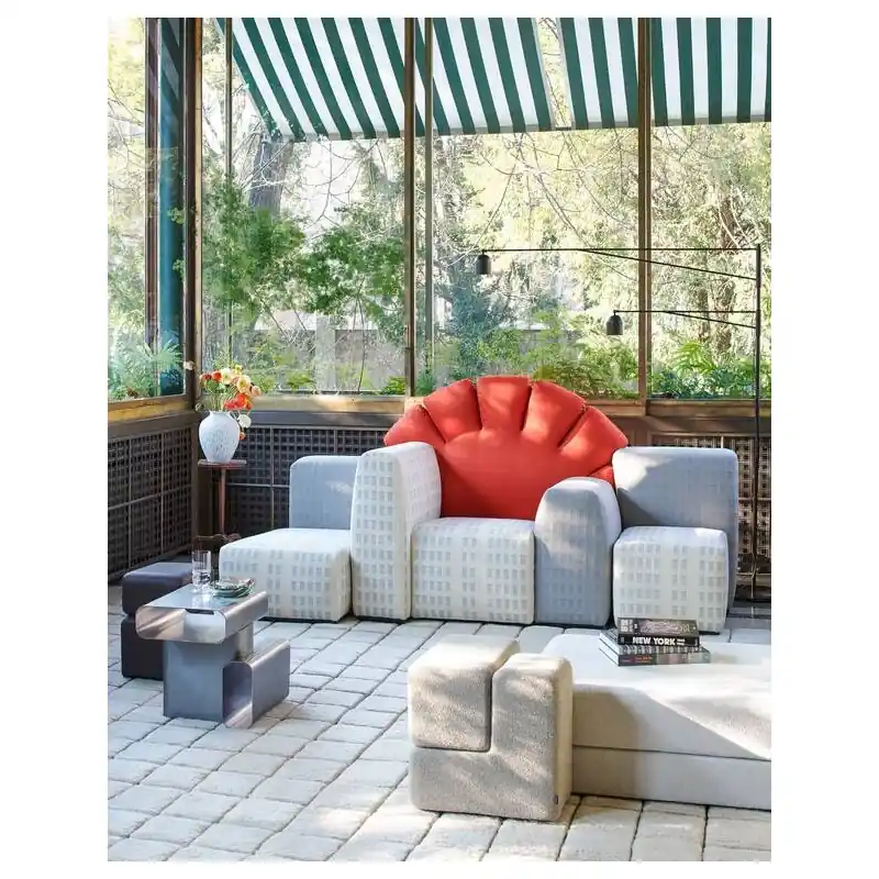 Saldi Cassina Divano 3 posti Tramonto a New York con rivestimento in tessuto da 240 cm - Edizione Limitata