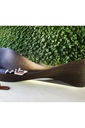 Acquista Ora Magis Panca Folly in polietilene marrone effetto corten
