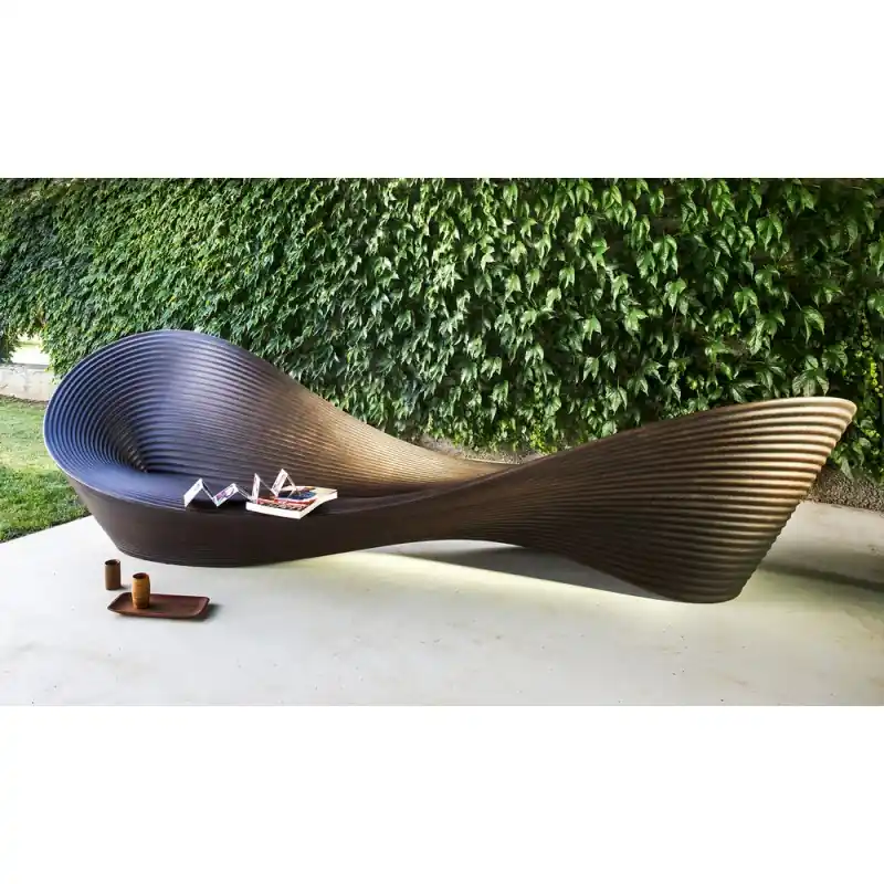 Acquista Ora Magis Panca Folly in polietilene marrone effetto corten