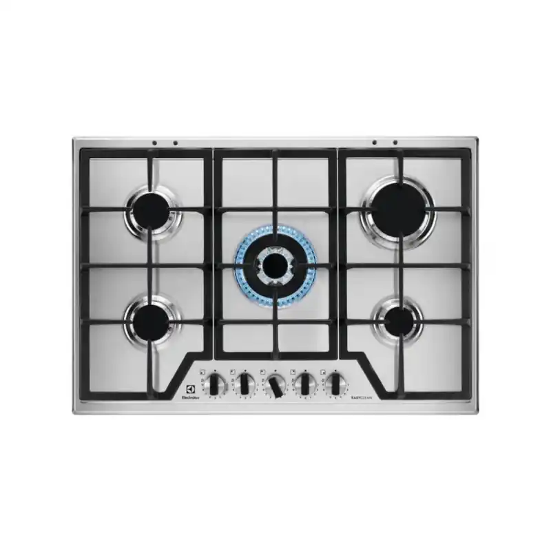 Più Venduto Electrolux Piano cottura a gas Slim Profile KGS75362XX finitura inox EasyClean da 75 cm