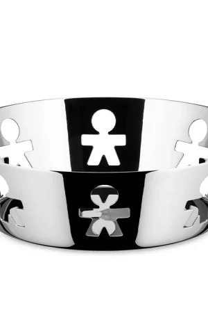 Alessi Cestino Girotondo Acciaio Inox D18 cm Spedizione Espresso