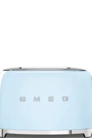 Nuova Collezione Smeg Tostapane 2 fette Azzurro Anni 50 TSF01PBEU