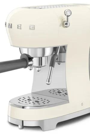 Nuova Collezione Smeg Macchina da caffè espresso Panna Anni 50 ECF02CREU