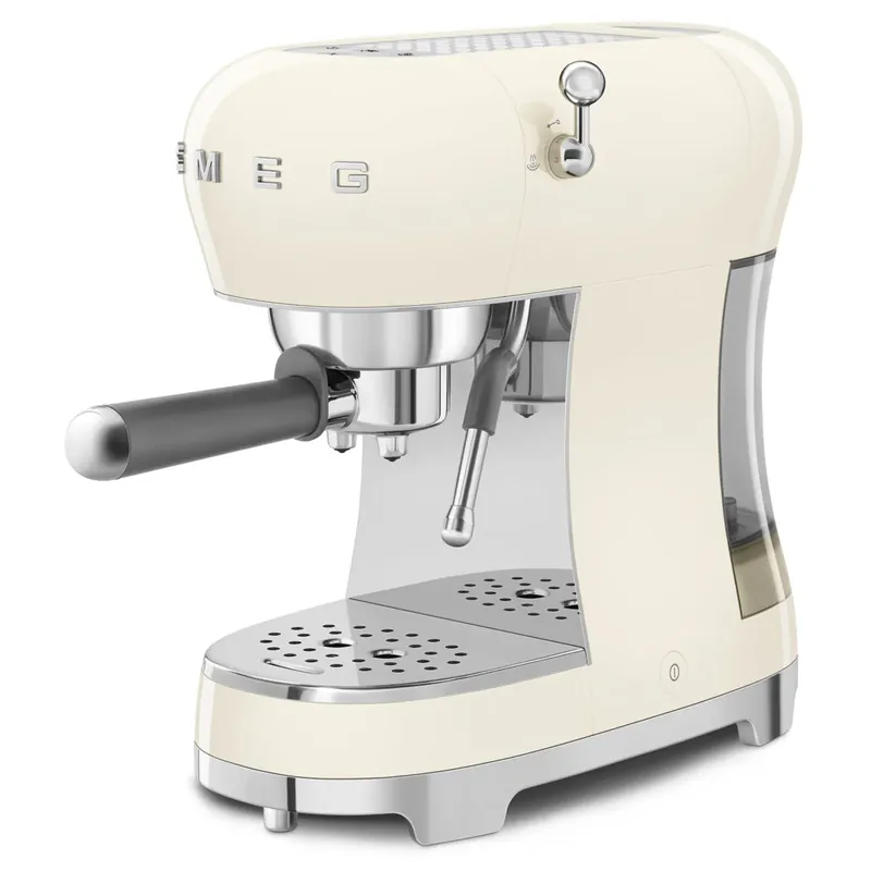 Nuova Collezione Smeg Macchina da caffè espresso Panna Anni 50 ECF02CREU