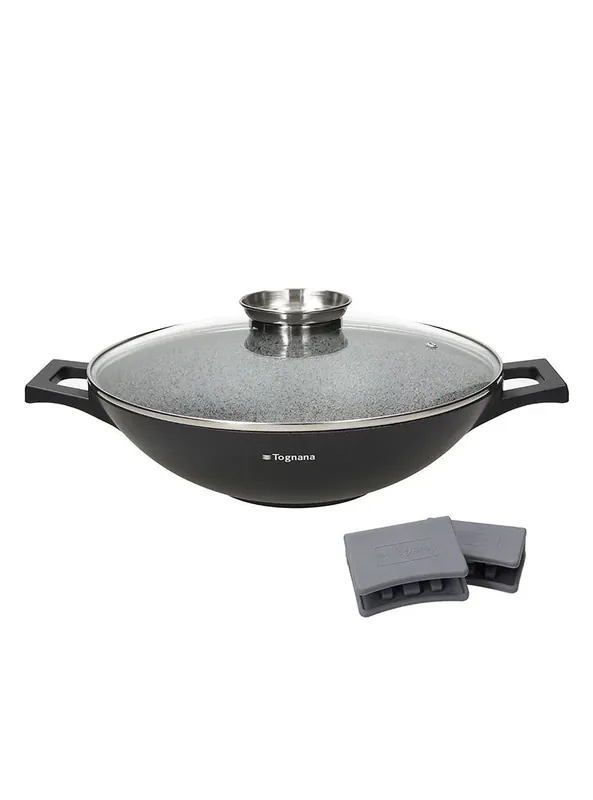 Reso Gratuito Tognana Wok 32cm Con Coperchio Aroma + Presine Ambiziosa