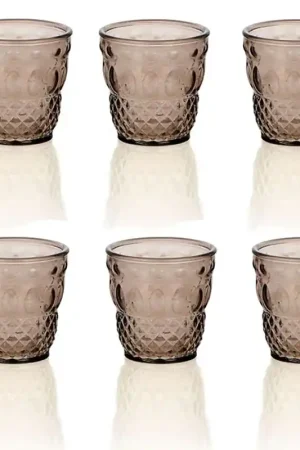 IVV Set 6 Bicchieri Acqua Grigio Bronzo Ser Lapo Pagamento Sicuro