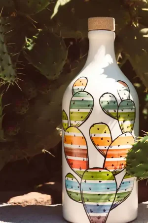 Spedito Oggi Frantoio muraglia Olio EVO Fruttato Orcio in ceramica cactus 500 ml