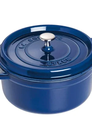 A Buon Prezzo Staub Cocotte tonda Blu 26 cm