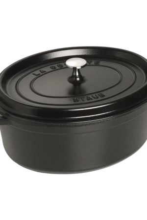 Staub Cocotte ovale in ghisa Nero 31 cm Prezzo Basso