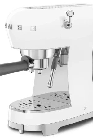 Professionale Smeg Macchina da caffè espresso Bianca Anni 50 ECF02WHEU