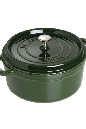 Cocotte tonda Staub Verde basilico 28 cm Super Prezzo