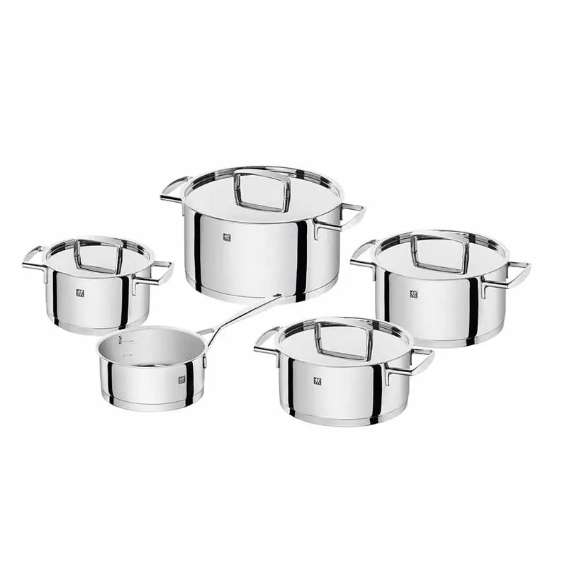 Di Tendenza Zwilling Batteria di Pentole 9 pz Passion Acciaio Inox