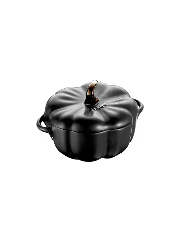 Staub Mini Cocotte Zucca Nero opaco 13 cm Vendita Finale