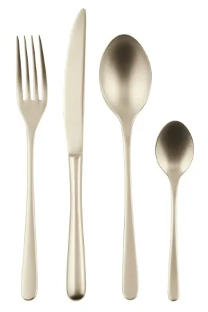 Promozione Esclusiva Sambonet Servizio di Posate 24 pz Antigraffio Taste PVD Antique Champagne
