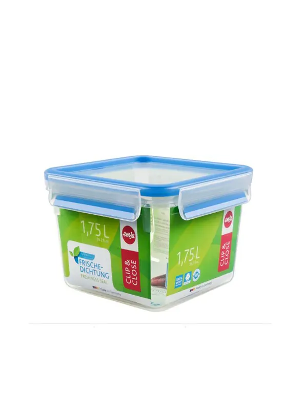 Emsa Contenitore Salvafreschezza Quadrato Clip & Close 1.75 lt Promo Stagionale