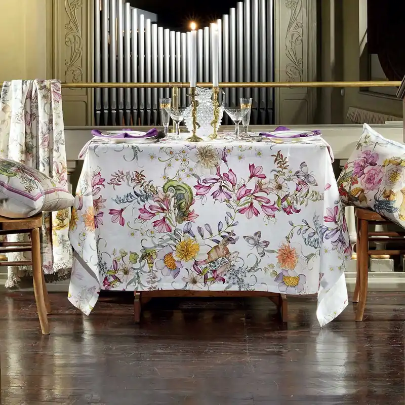 Tessitura Toscana Telerie Tovaglia Semiramide 170 x 270 cm Consegna Rapida