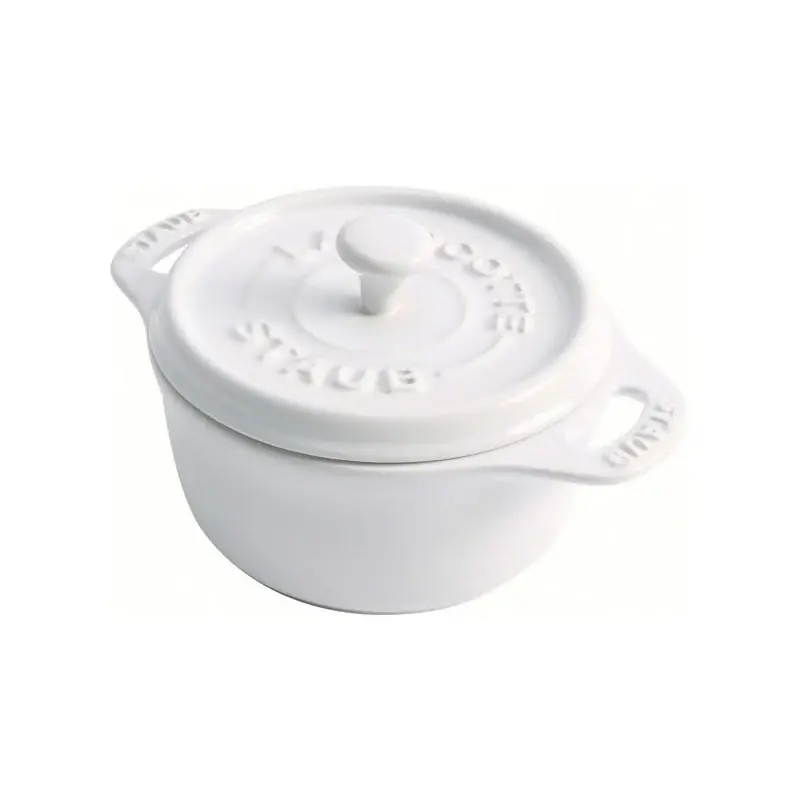 Economico Staub Mini Cocotte in Ceramica Bianca 10 cm