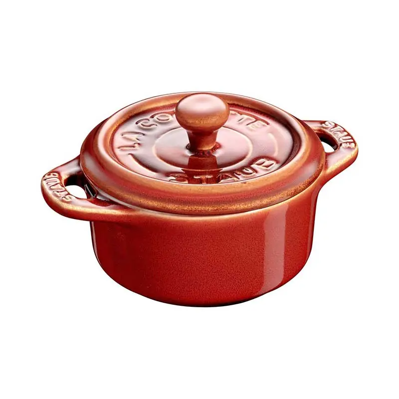 Staub Mini Cocotte in ceramica 10 cm Rosso Granata Ultime Pezzi