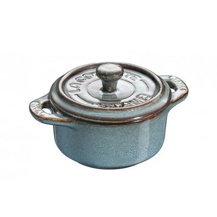 Must-Have Staub Mini Cocotte in ceramica Turchese 10 cm