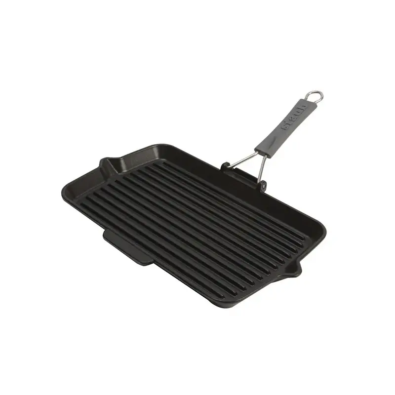Consegna Rapida Staub Bistecchiera in ghisa rettangolare 34 x 21 cm