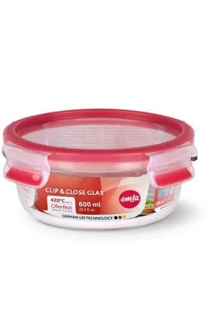 Professionale EMSA Contenitore Salvafreschezza Rotondo Clip & Close 0.6 lt
