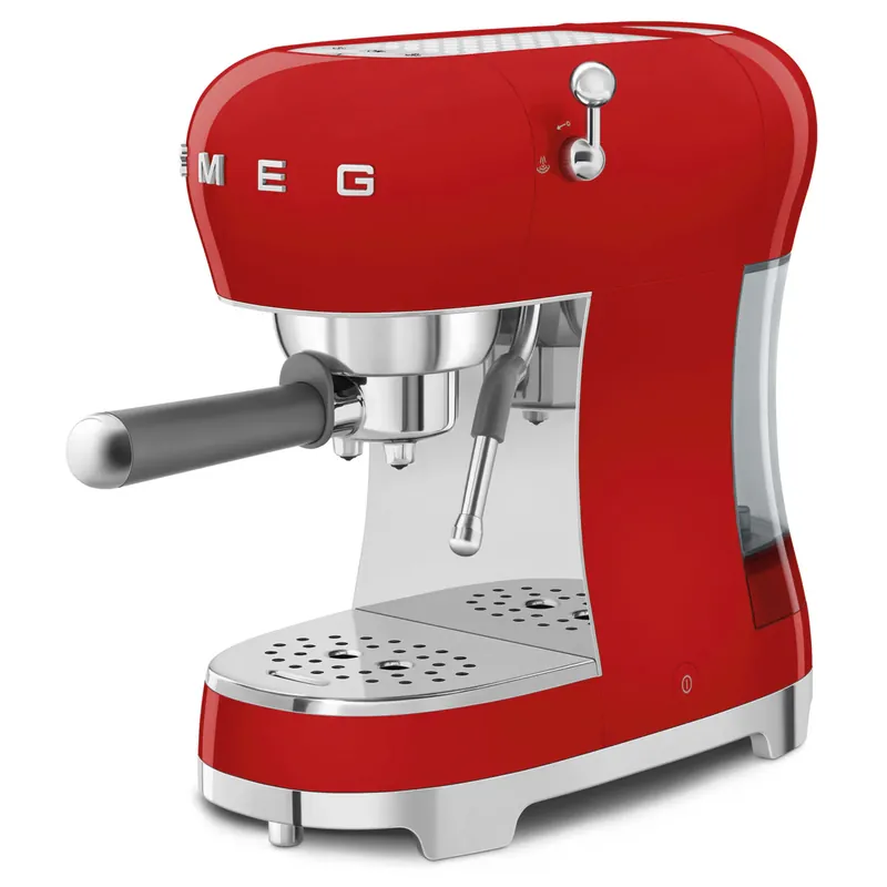 Spedizione Espresso Smeg Macchina da Caffè Espresso Rossa Anni 50 ECF02RDEU
