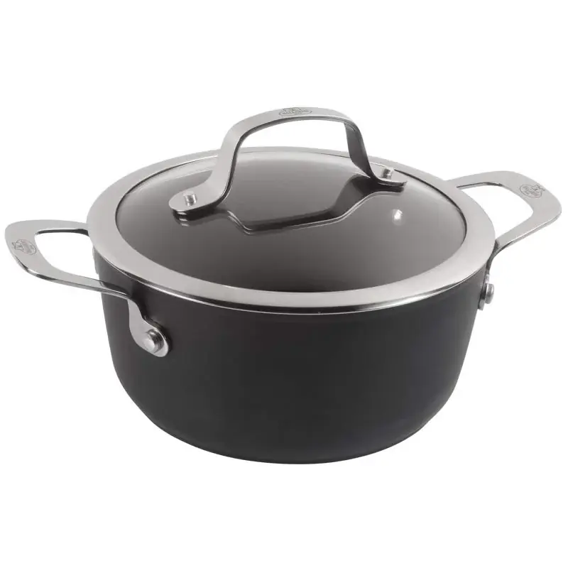Spedizione Espresso Ballarini Alba Casseruola in Titanio 5 Strati due manici con coperchio