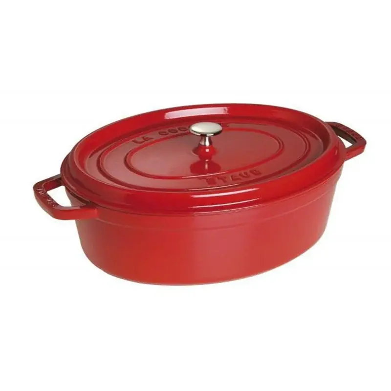 Staub Cocotte Ovale 31 cm Rosso ciliegia Direttamente Dal Produttore
